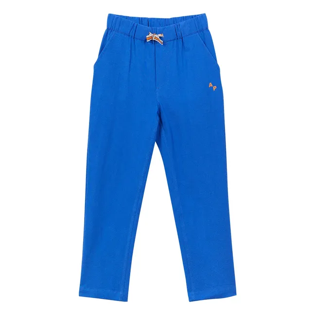 Pantalones lisos | Azul Mar