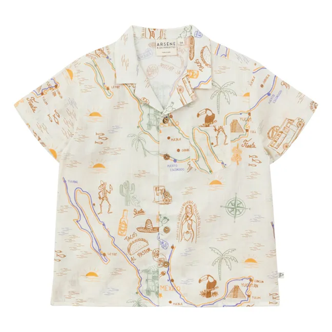 Camisa Pastor Voile de algodón orgánico | Crudo