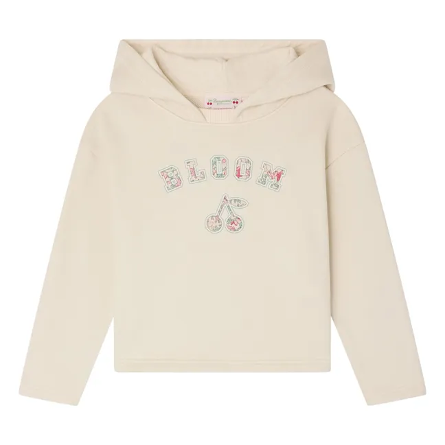Sweat Capuche Carmine Coton Bio | Craie