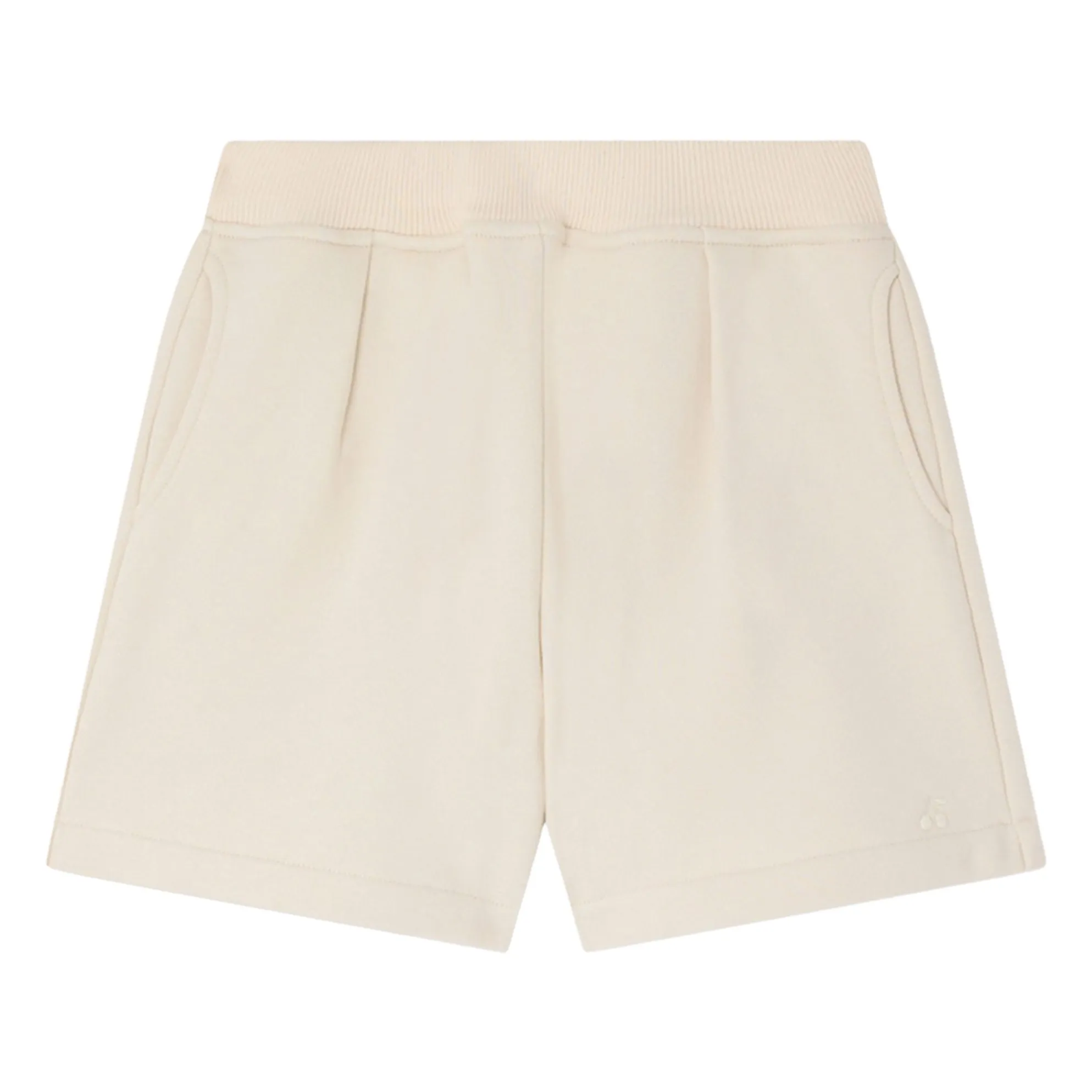 Bonpoint Girls Chalk Cornelia Organic Cotton Shorts