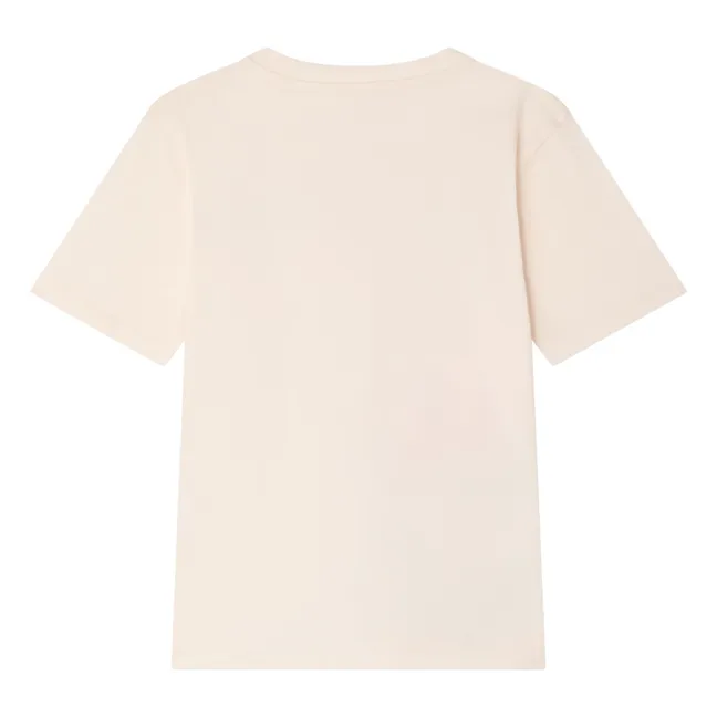 Camiseta de algodón ecológico Thida Flower | Rosa Pálido