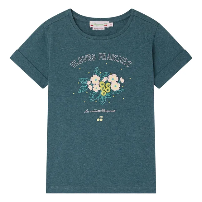 T-shirt Cyana Coton Bio | Vert émeraude