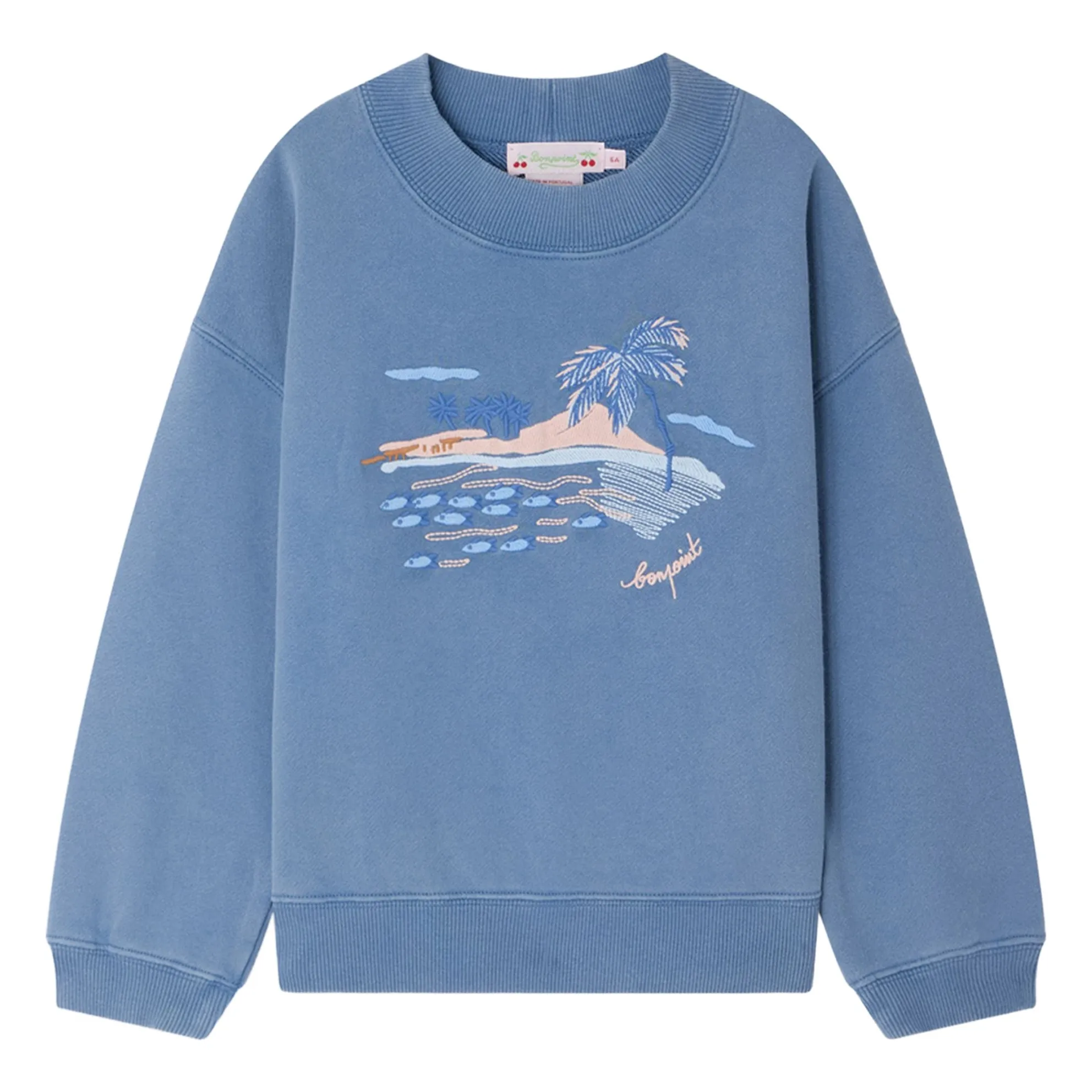 Bonpoint Girls Azure Blue Lika Sweatshirt