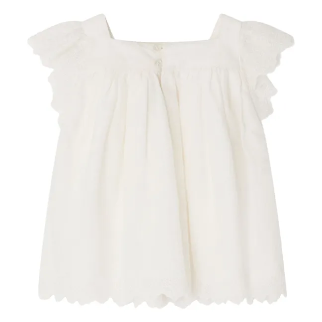Blouse Layli Coton Bio | Blanc
