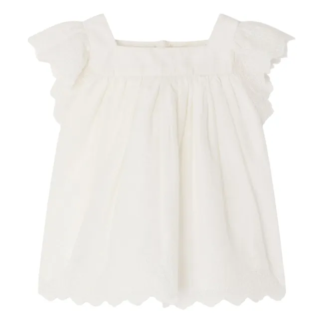 Blouse Layli Coton Bio | Blanc