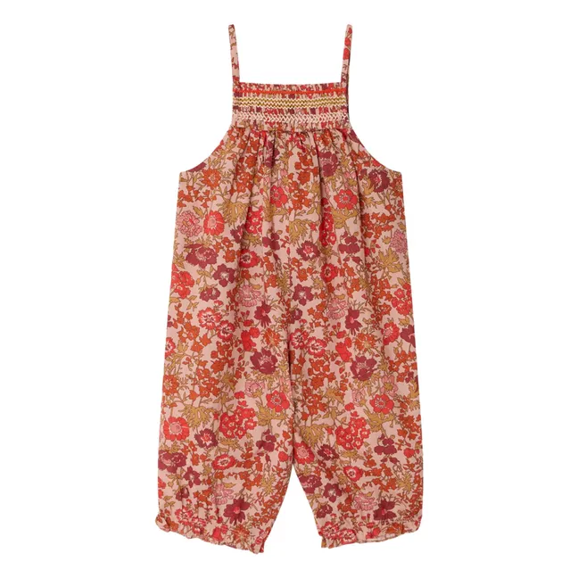 Peto floral de algodón ecológico Lilisy | Rosa Viejo