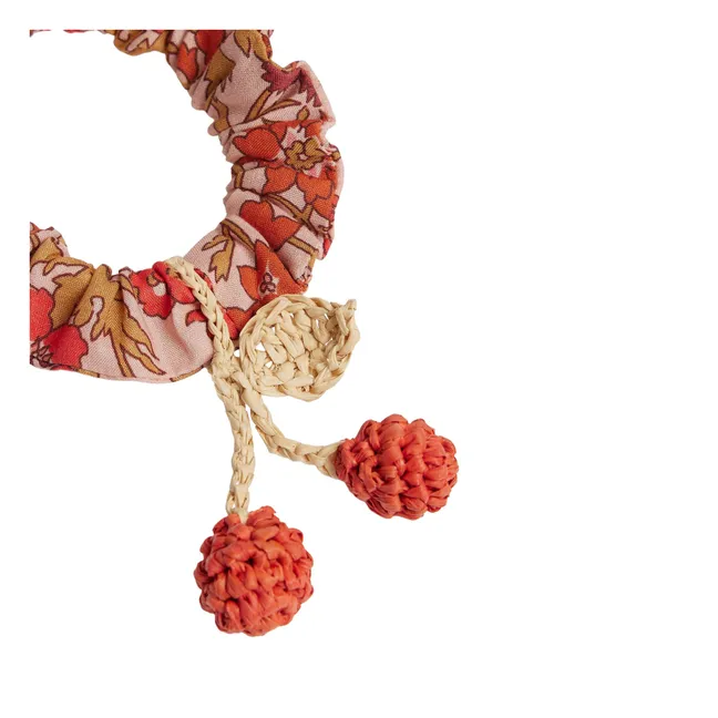 Chouchou Elory Fleuri Algodón orgánico | Rosa Viejo