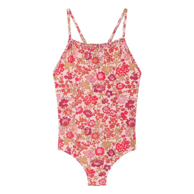 Maillot de bain Laika Fleuri Fibres Recyclées | Vieux Rose