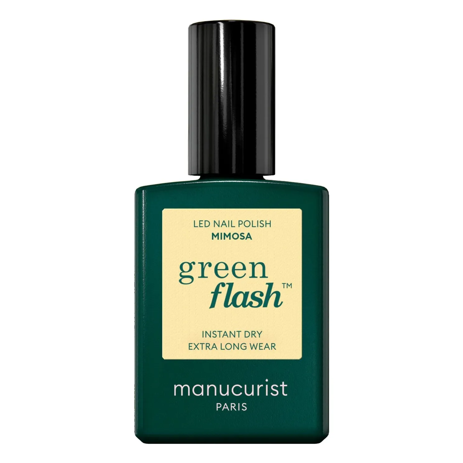 Manucurist Mimosa Green Flash Semi-Permanent Nail Polish - 15 Ml