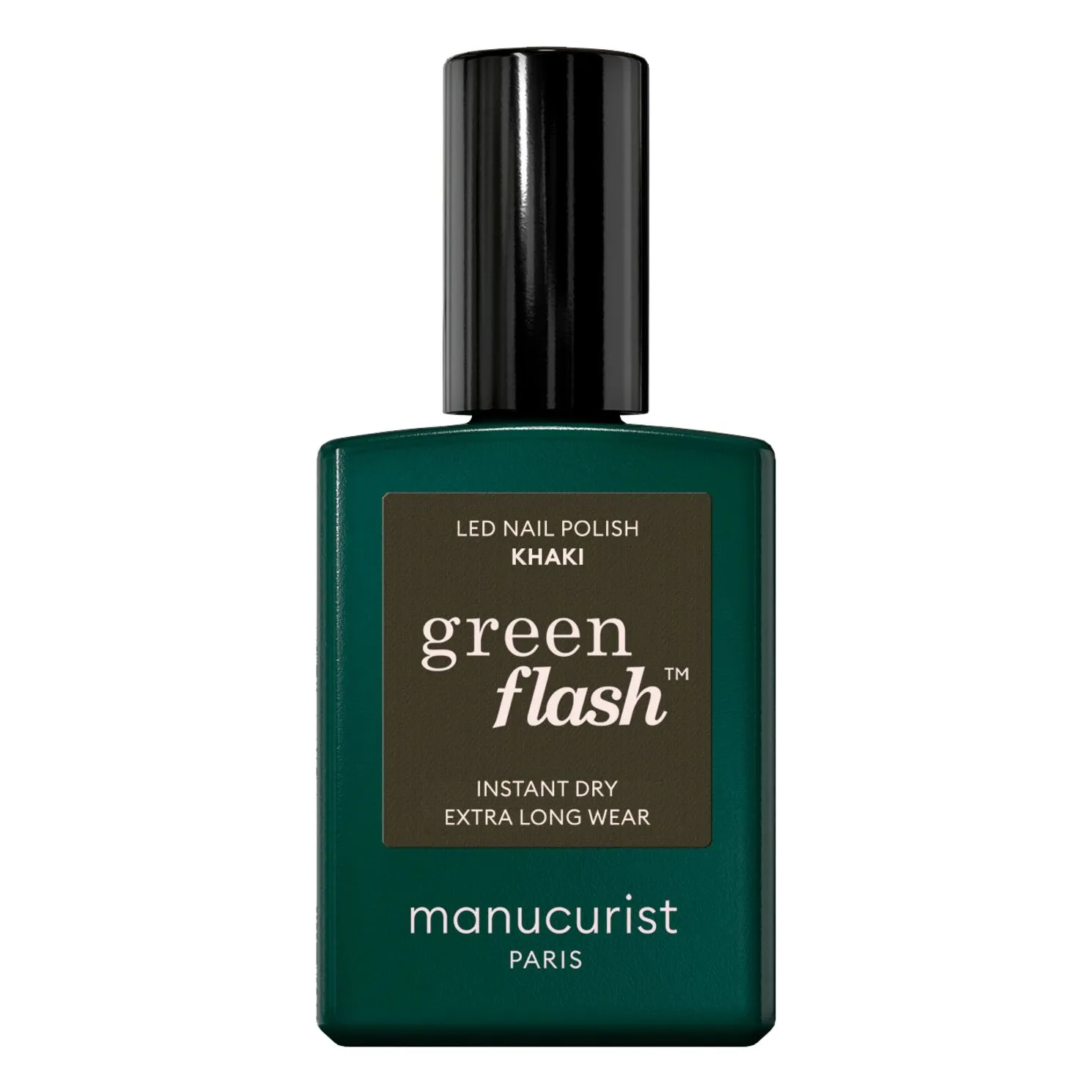 Manucurist Khaki Green Flash Semi-Permanent Nail Polish - 15Ml