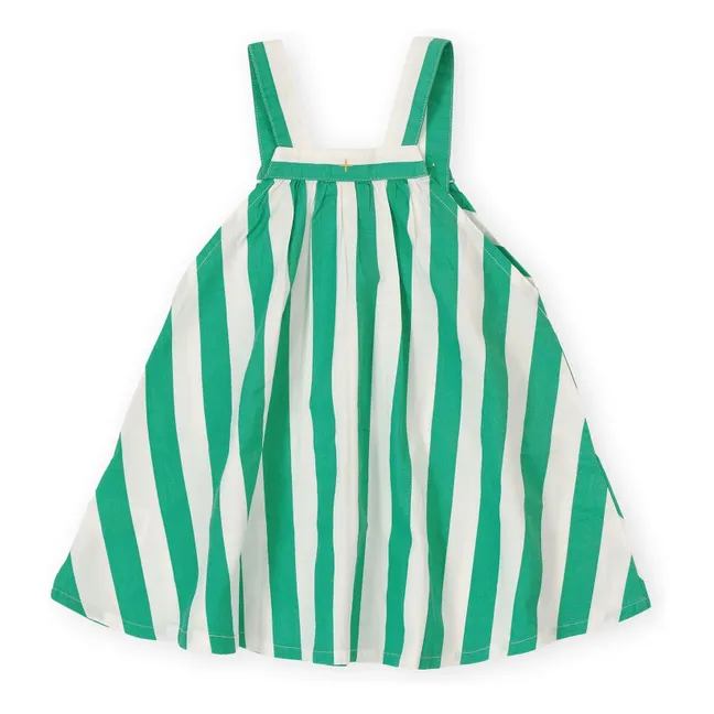 Robe Rayée | Vert