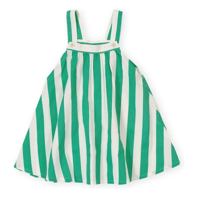 Robe Rayée | Vert