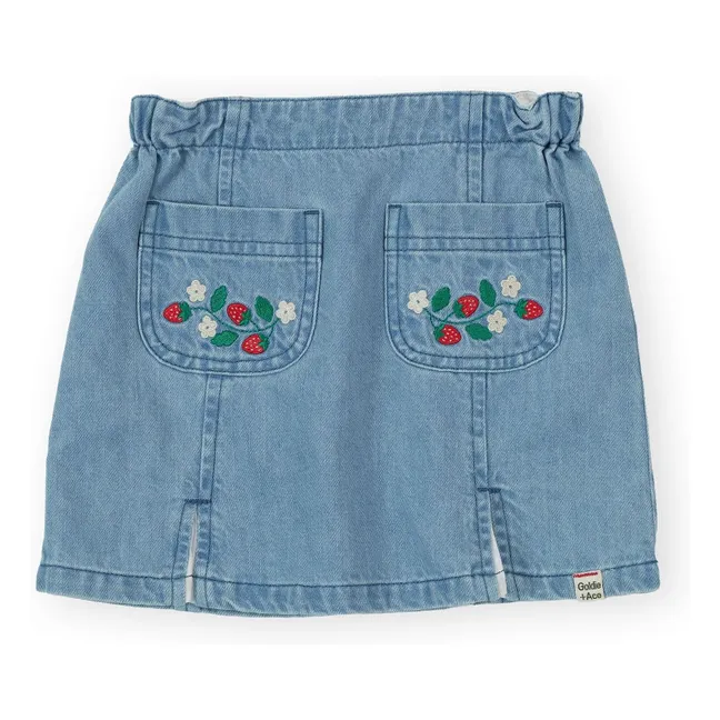 Falda Strawberry Chambray | Azul