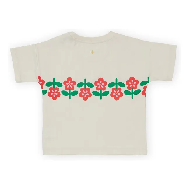 Camiseta Flower | Marfil