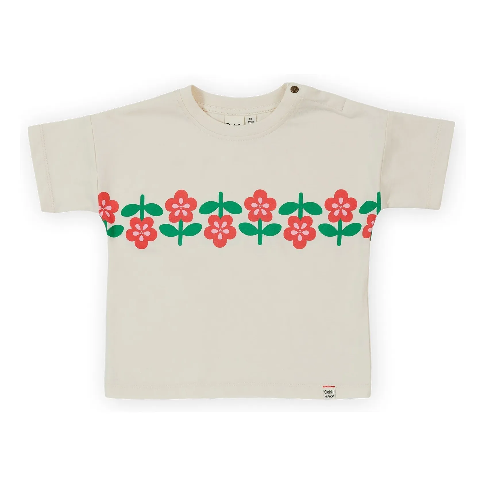 Goldie + Ace Ivory Flower T-Shirt