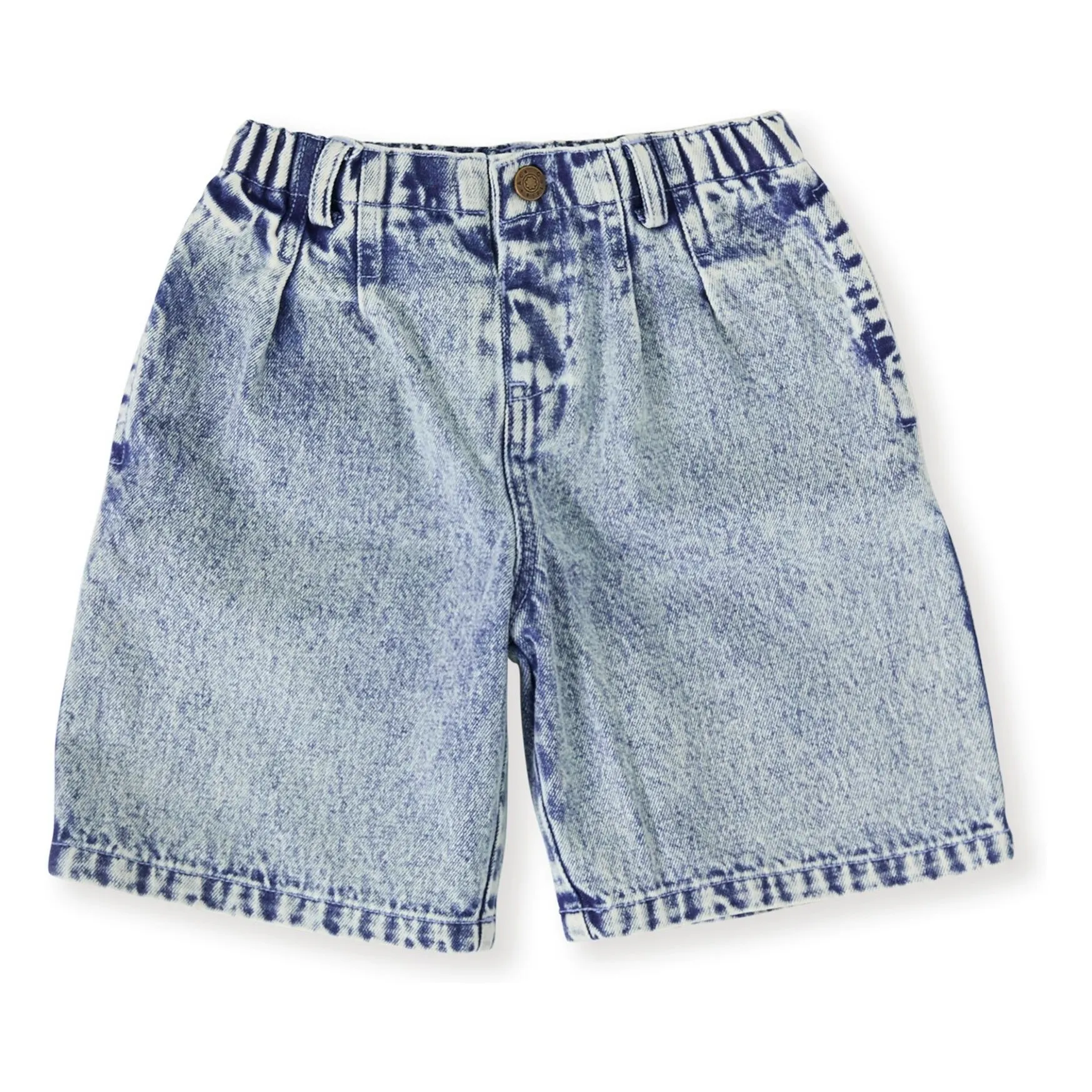 Goldie + Ace Blue Exclusive To Goldie+Ace X Smallable - Kirby Bermuda Shorts