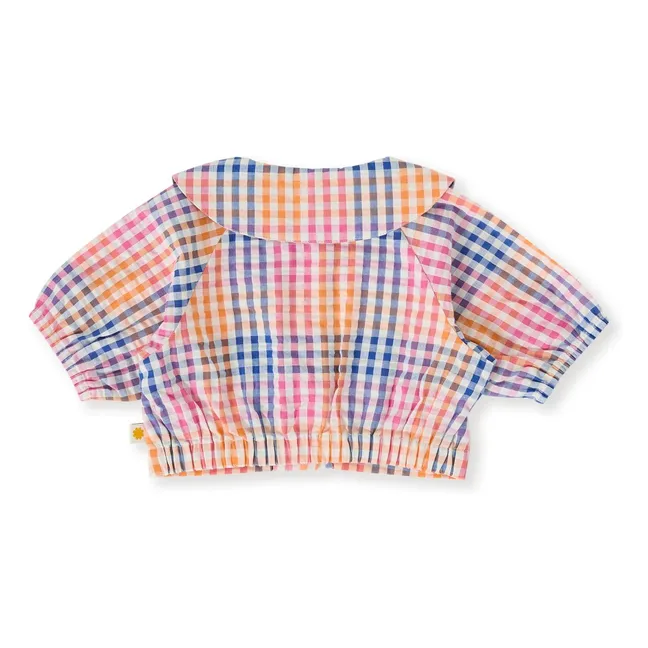 En exclusiva para Goldie+Ace x Smallable - Blusa Beatrice Vichy | Rosa