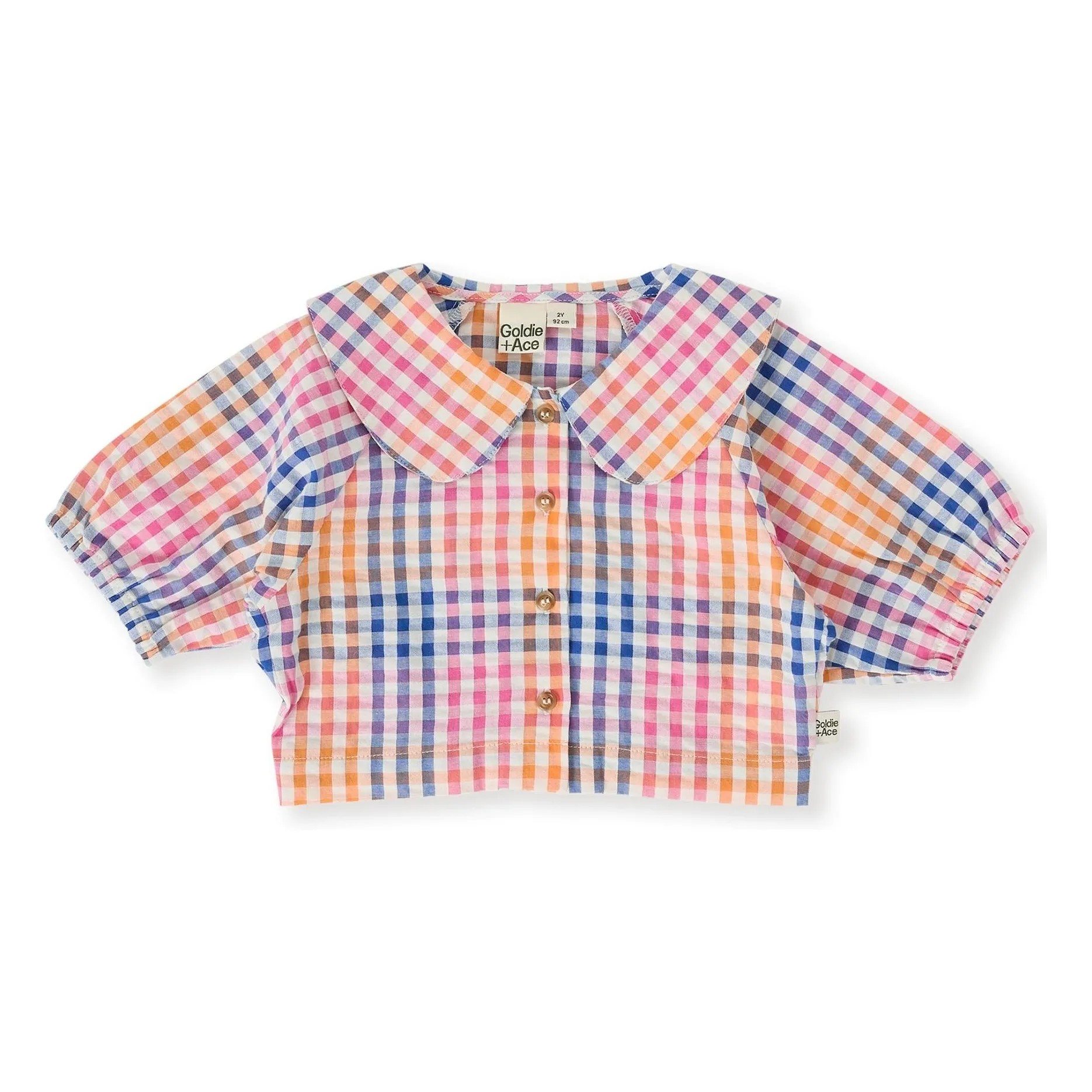Goldie + Ace Pink Exclusive To Goldie+Ace X Smallable - Beatrice Vichy Blouse