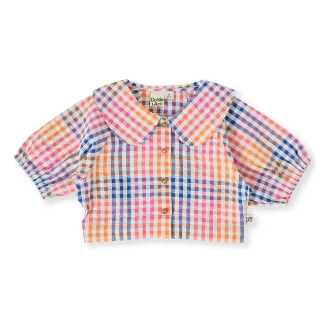 En exclusiva para Goldie+Ace x Smallable - Blusa Beatrice Vichy | Rosa