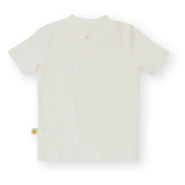 T-shirt Côtelé Goldie | Blanc