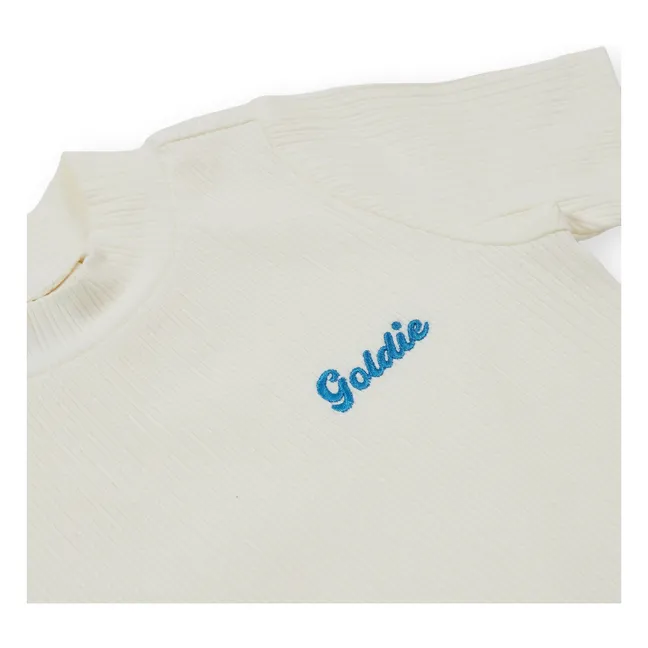Camiseta Goldie Ribbed | Blanco