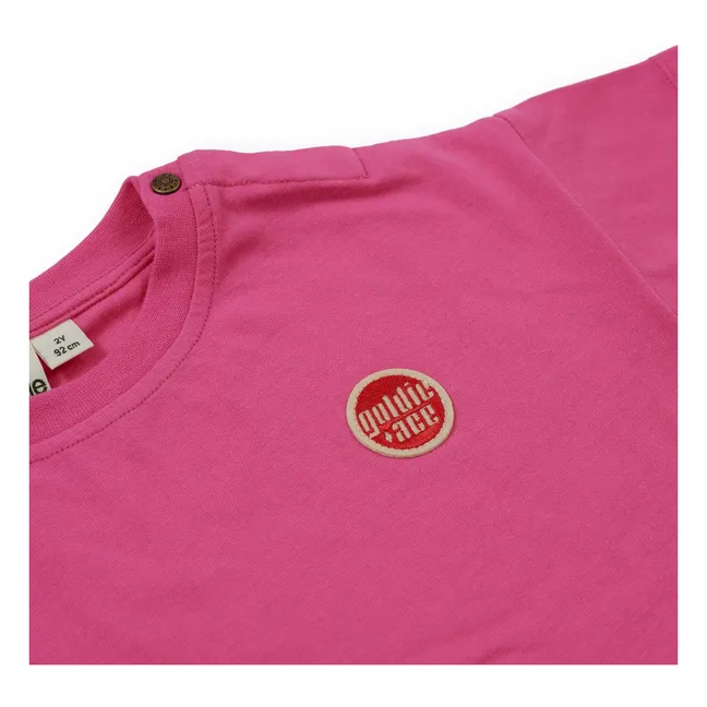Camiseta con logotipo | Rosa Fushia