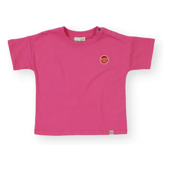 Camiseta con logotipo | Rosa Fushia