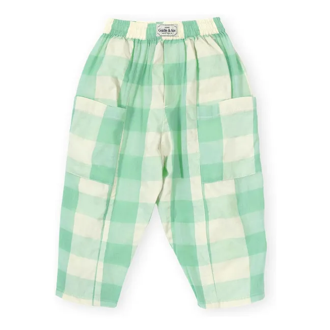 Pantalon Carreaux | Vert
