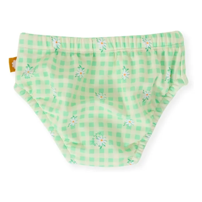 Couche de Bain Carreaux Fleurie | Vert