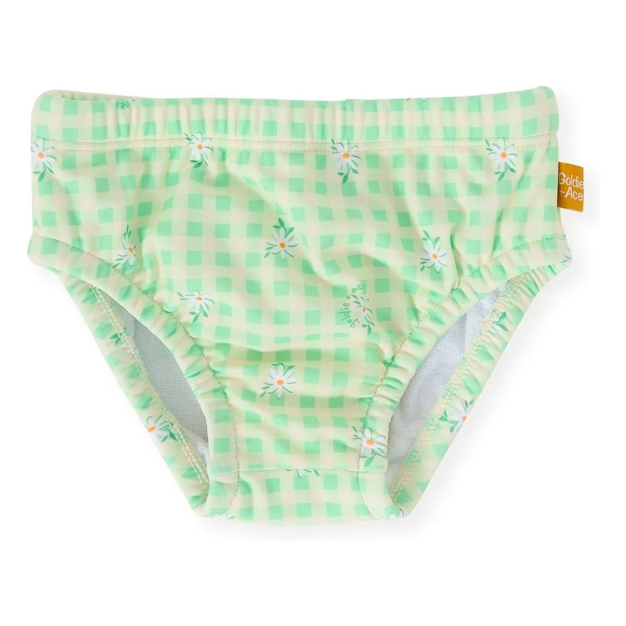 Goldie + Ace Green Carreaux Fleurie Bath Diaper