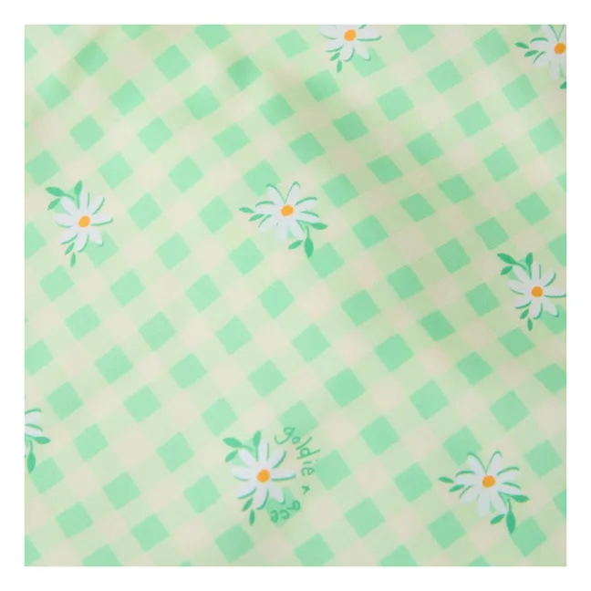 Traje de baño con tirantes cuadrados | Verde
