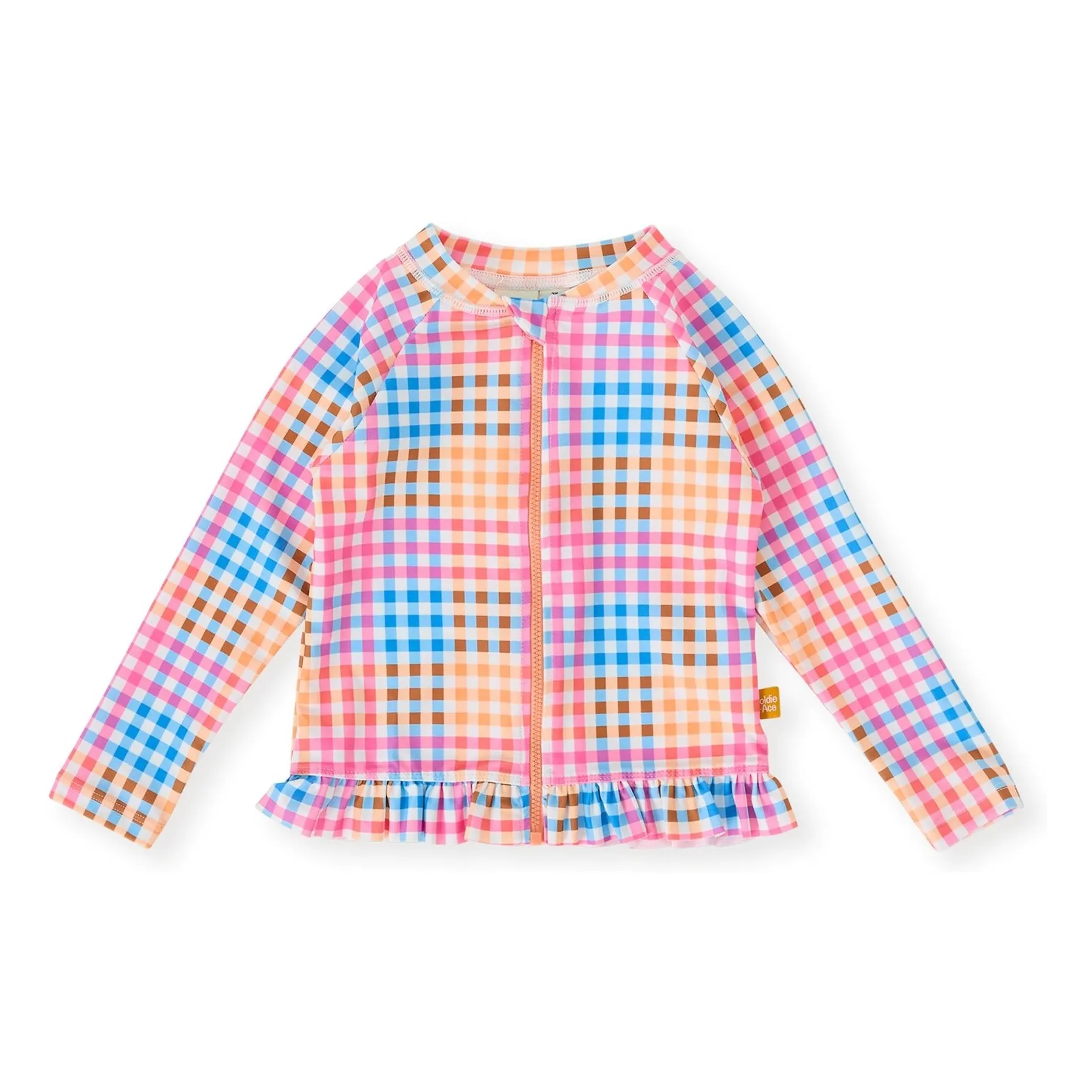 Goldie + Ace Pink T-Shirt Anti-Uv Carreaux