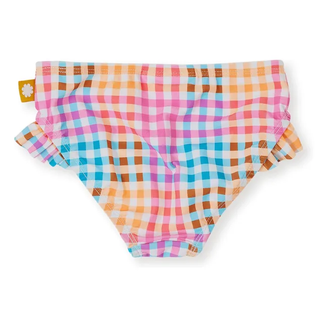 Culotte de Bain Carreaux | Rose