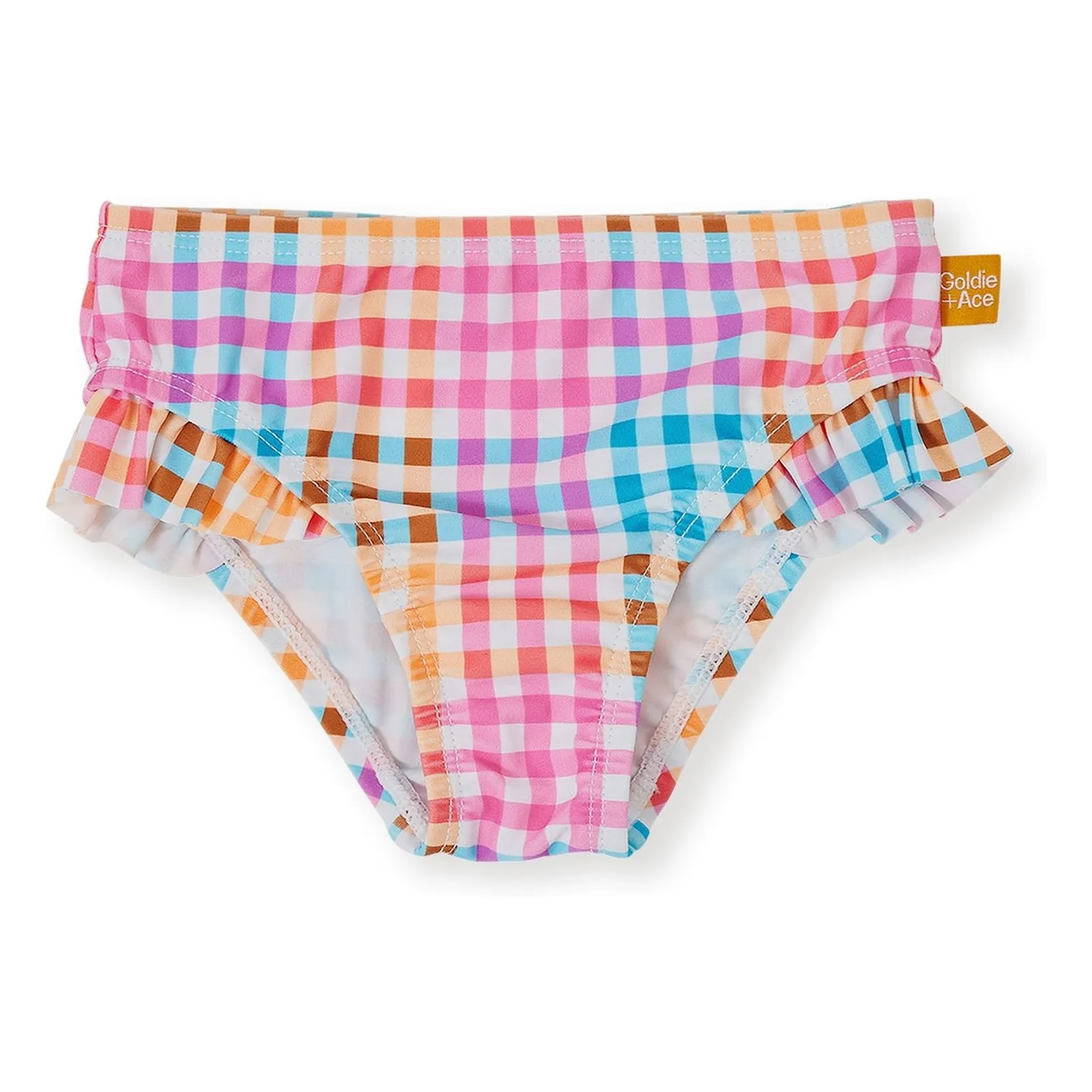 Goldie + Ace Pink Carreaux Bath Panties