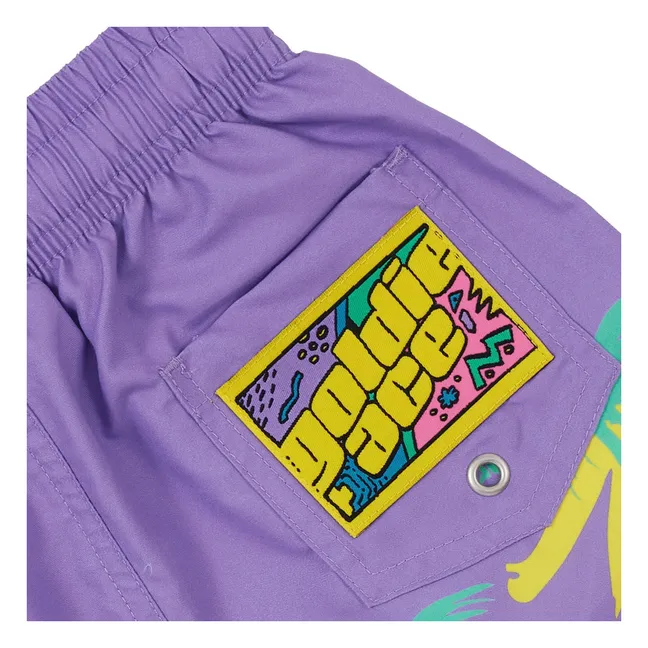 Short de Bain Palmiers | Violet