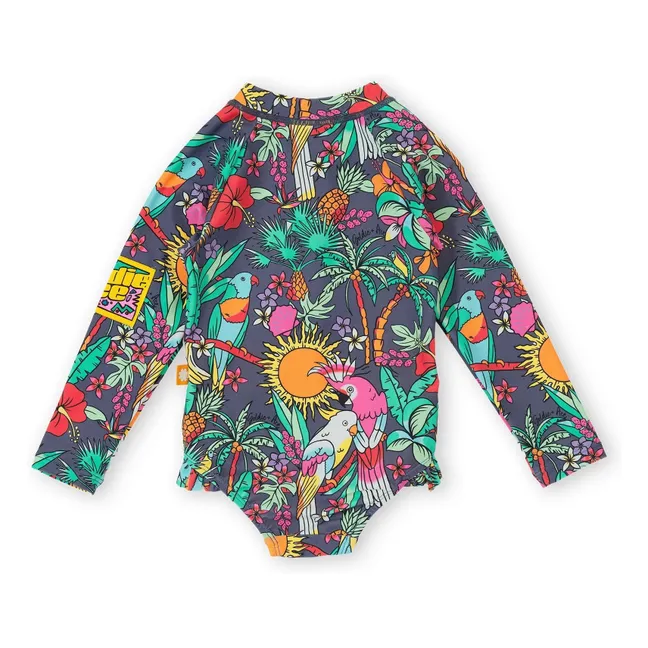 Maillot de Bain Manches Longues Paradise | Bleu marine