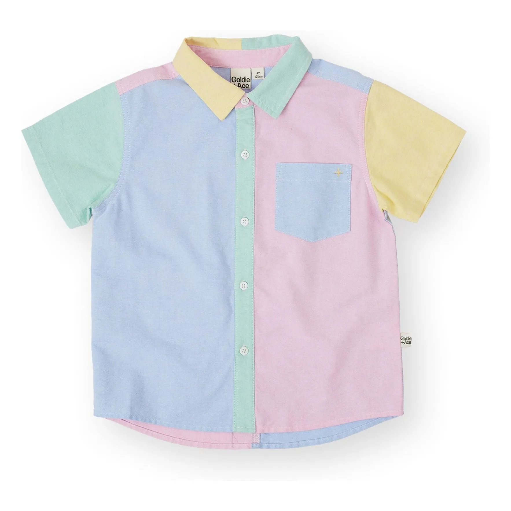 Goldie + Ace Pink Colorblock Shirt