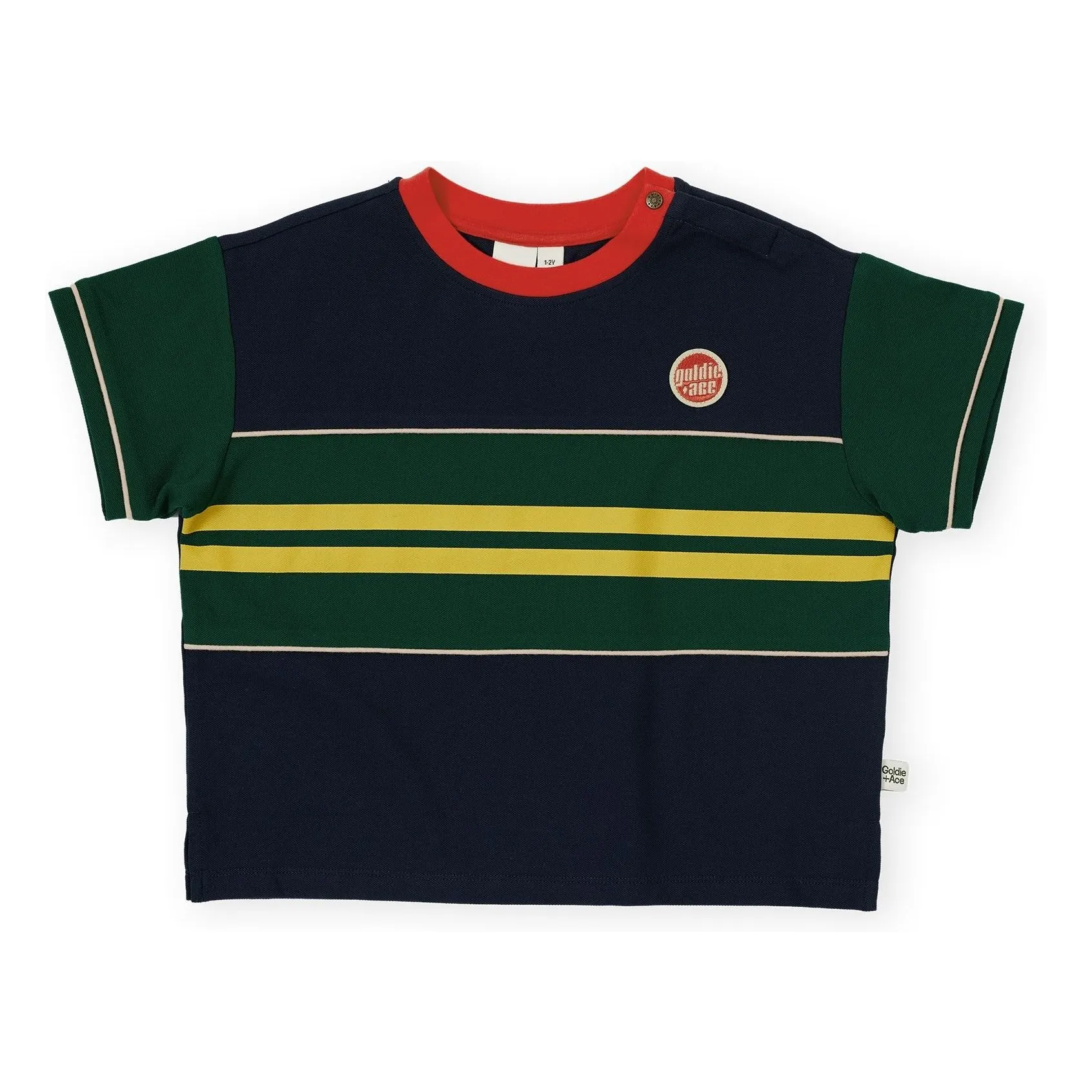 Goldie + Ace Dark Blue Oversize Athletic T-Shirt