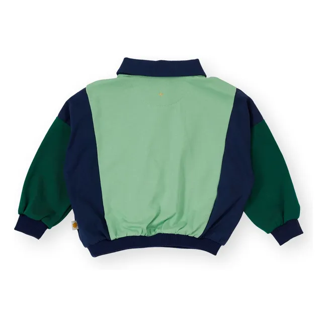 Sweat Col Polo Rugby | Vert