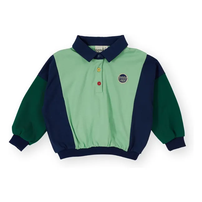 Sweatshirt Polokragen Rugby | Grün