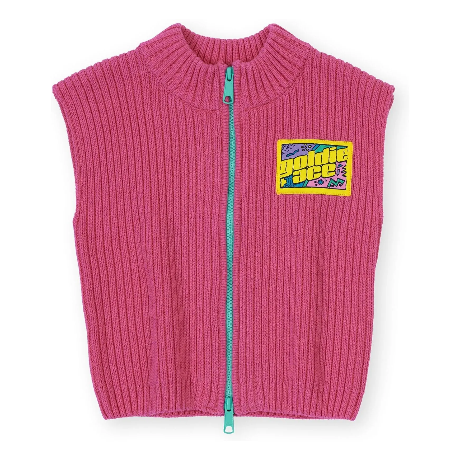 Goldie + Ace Pink Ribbed Sleeveless Vest