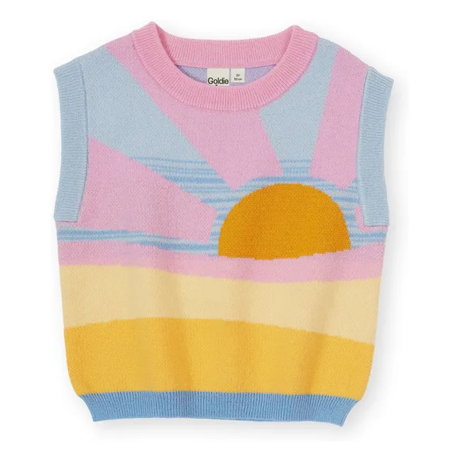 Sunshine Sleeveless Sweater | Pink