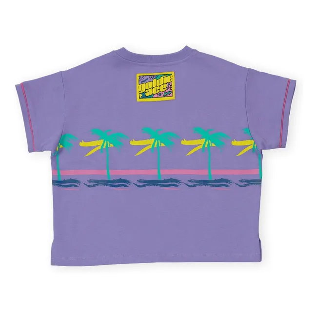 T-shirt Oversize Palmiers | Violet