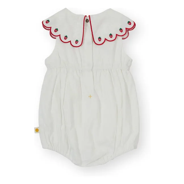 Barboteuse Fraises | Ivoire