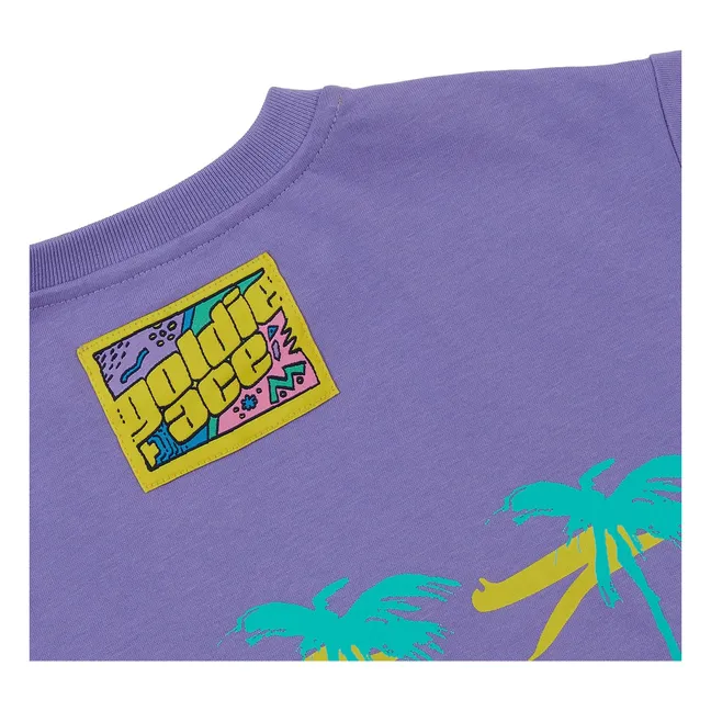 T-shirt Oversize Palmiers | Violet