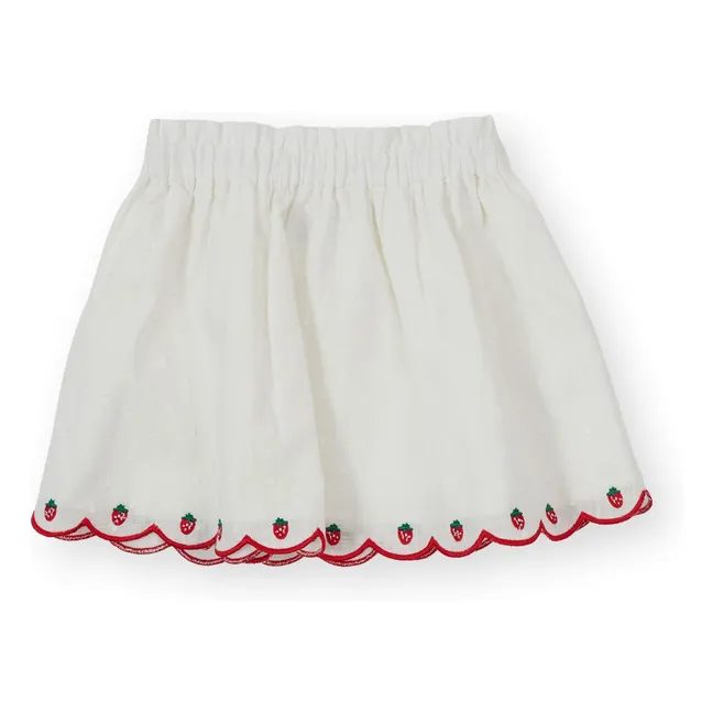 Falda de fresa | Marfil