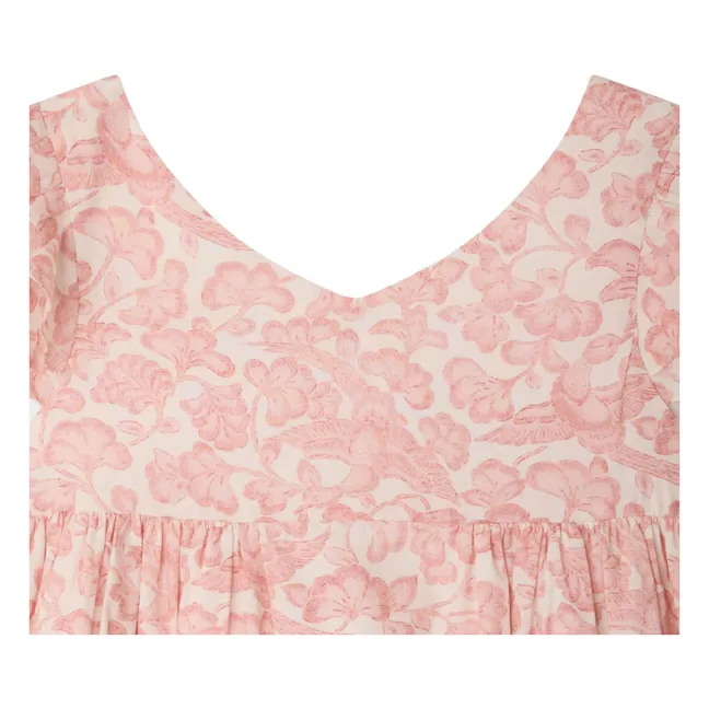 Vestido Galantine Fleurie | Rosa empolvado