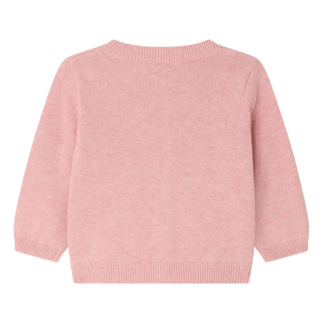 Cardigan Brodé Claudie | Blush