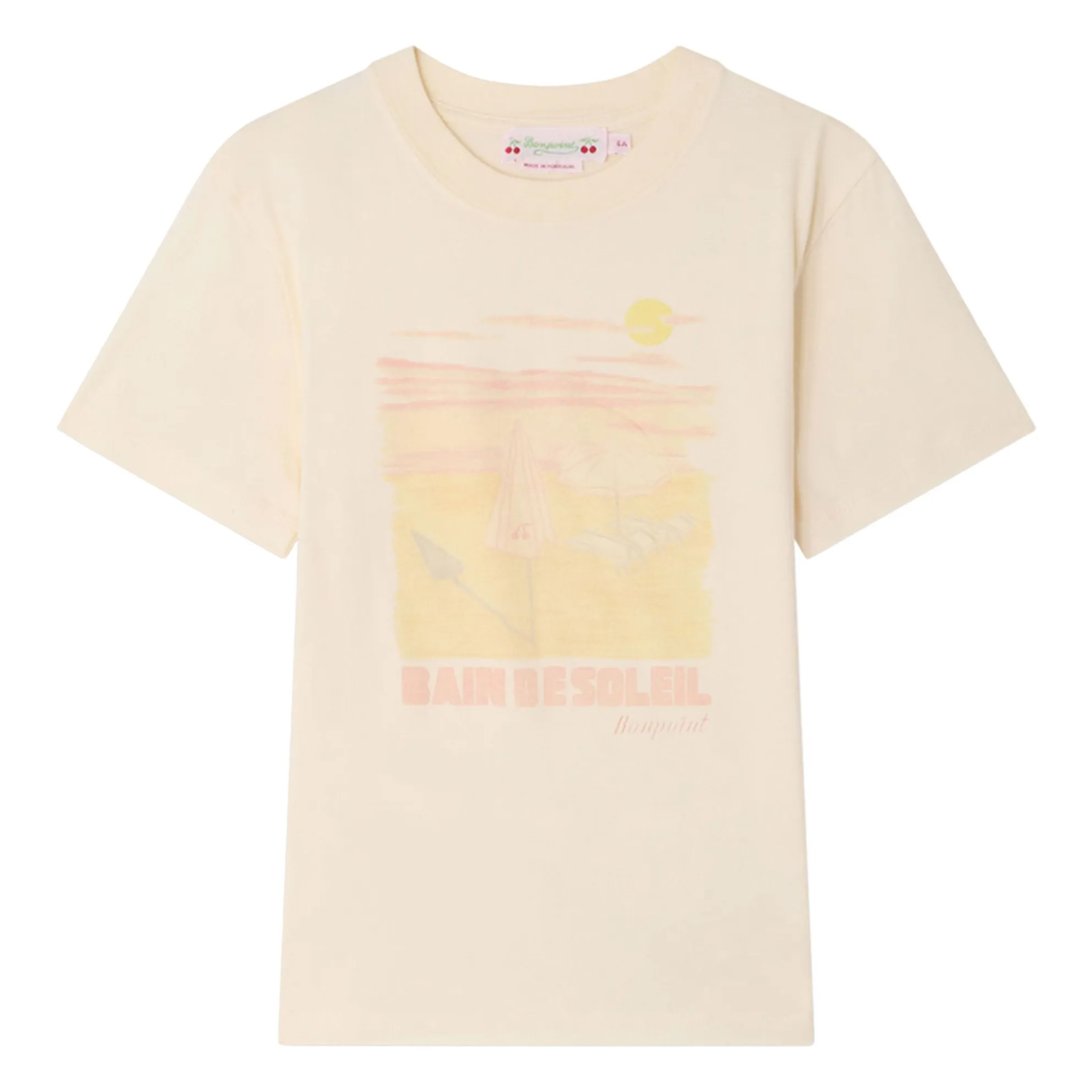 Camiseta de algodón ecológico Thida | Crudo- Imagen del producto n°0