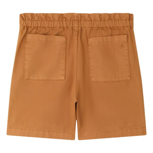 Leslie Organic Cotton Shorts | Camel